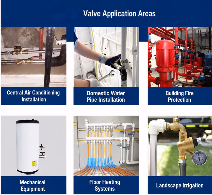 Valve application areas
